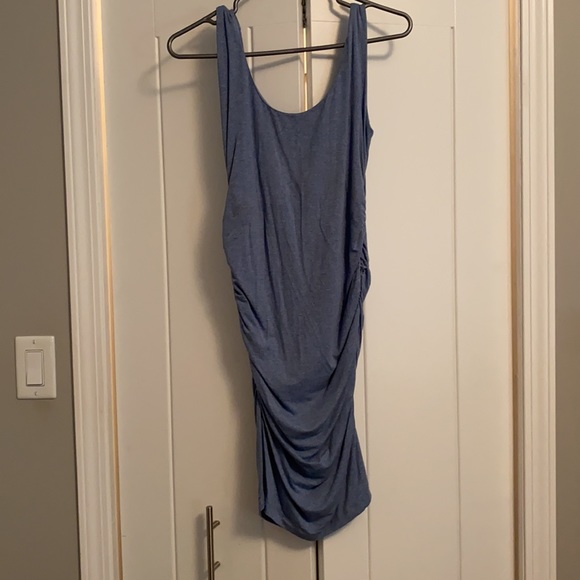 Size small rouched light blue dress - Picture 3 of 4